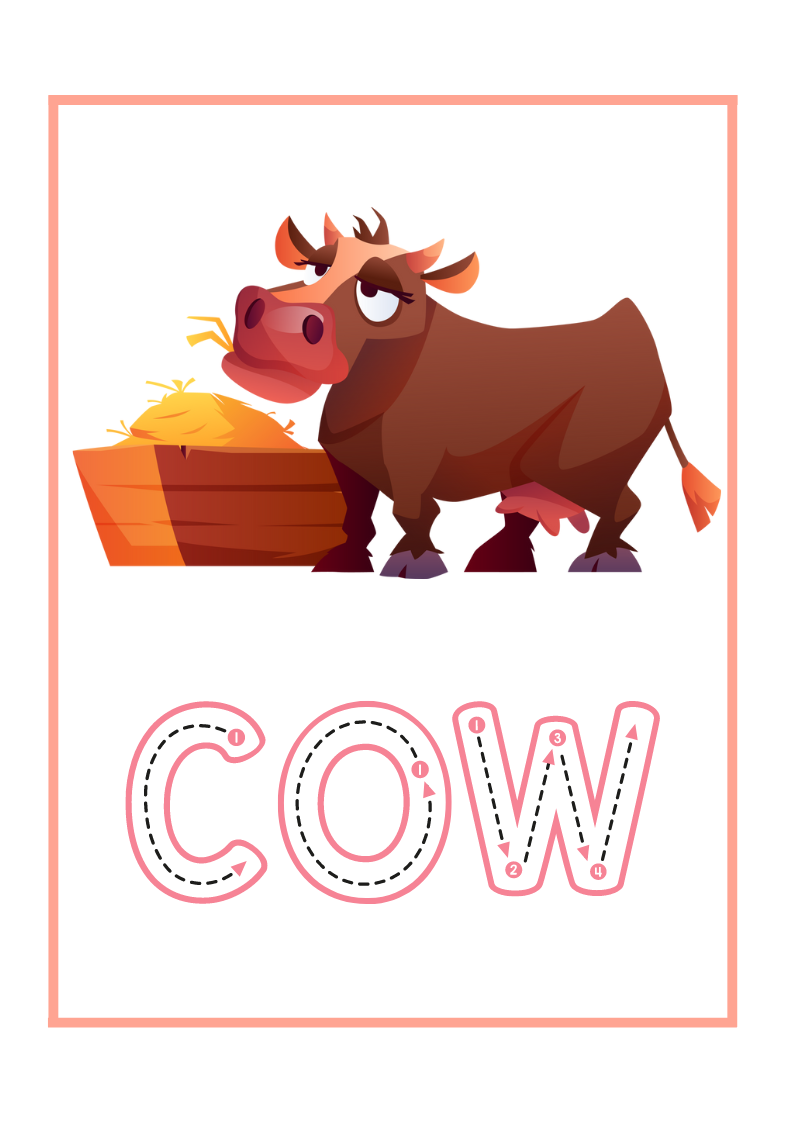A4 Reading Worksheets cow.pdf (1)